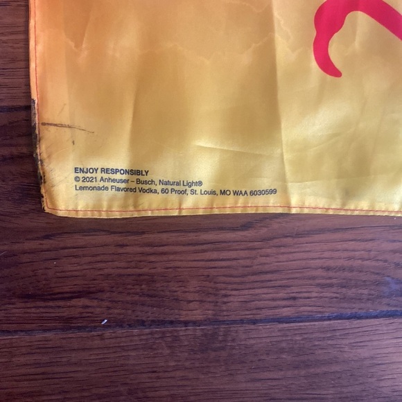 Natural Light Lemonade Flavored Vodka flamingo bright colored flag - Picture 4 of 4